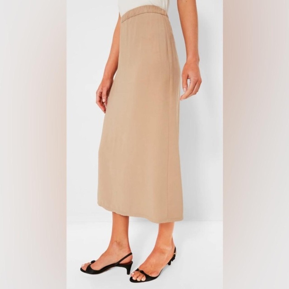 Tan Shea Midi Skirt